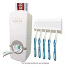Dispenser Automático de Creme Dental com Suporte para Escovas - Praticidade e Higiene para o Seu Banheiro - Entrega de 4/5 dias