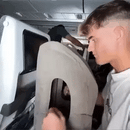 Travesseiro Inflável Ergonômico para Viagem – Suporte para Pescoço e Queixo com Conforto Absoluto