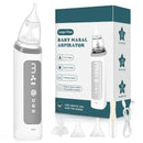 Aspirador nasal elétrico para bebês, dispositivo de sucção de nariz com bocal de silicone de qualidade alimentar, 3 modos de sucção e música calmante