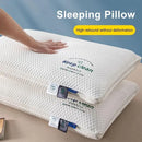 Travesseiro de pescoço 3D com alta elasticidade e sem colapso, proteção macia para pescoço, travesseiro de dormir para uma pessoa, roupa de cama para casa de hotel