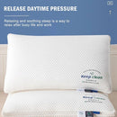 Travesseiro de pescoço 3D com alta elasticidade e sem colapso, proteção macia para pescoço, travesseiro de dormir para uma pessoa, roupa de cama para casa de hotel