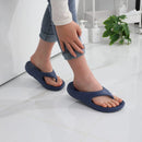 Shevalues sandálias ortopédicas masculinas moda casais praia flip flop verão ao ar livre sandálias macias com suporte de arco slides de banheiro