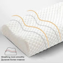 Travesseiro de espuma de memória para dormir, travesseiro lateral ajustável para pescoço, ombro, alívio da dor, travesseiro ortopédico de contorno jaf028
