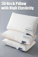 Travesseiro de pescoço 3D com alta elasticidade e sem colapso, proteção macia para pescoço, travesseiro de dormir para uma pessoa, roupa de cama para casa de hotel