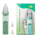 Aspirador nasal elétrico para bebês, dispositivo de sucção de nariz com bocal de silicone de qualidade alimentar, 3 modos de sucção e música calmante