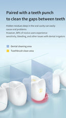 Dentes água flosser elétrica irrigador oral portátil casa limpeza dental recarregável à prova dwaterproof água ferramenta de remoção tártaro