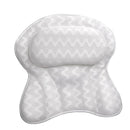 Travesseiro de banho para banheira, suporte para as costas do pescoço, almofada de spa de malha respirável 3D ultra macia, encosto de cabeça, acessórios de banheiro, presentes