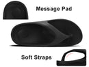 Shevalues sandálias ortopédicas masculinas moda casais praia flip flop verão ao ar livre sandálias macias com suporte de arco slides de banheiro