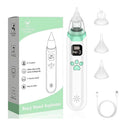 Aspirador nasal elétrico para bebês, dispositivo de sucção de nariz com bocal de silicone de qualidade alimentar, 3 modos de sucção e música calmante