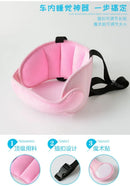 Assento de carro para bebês, suporte para cabeça, cinto de fixação ajustável para meninos e meninas, posicionador de sono, travesseiros de segurança para viagens