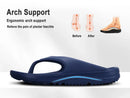 Shevalues sandálias ortopédicas masculinas moda casais praia flip flop verão ao ar livre sandálias macias com suporte de arco slides de banheiro