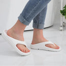 Shevalues sandálias ortopédicas masculinas moda casais praia flip flop verão ao ar livre sandálias macias com suporte de arco slides de banheiro