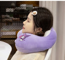 Adorável kuromi minha melodia em forma de u pescoço travesseiro kawaii estilo japonês cinnamoroll viagem nap travesseiro pele amigável engrossado menina