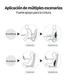 Almofada lombar de espuma de memória para cadeiras de jogos de escritório de carro e suporte de cintura pós-parto travesseiro multifuncional para alívio da dor
