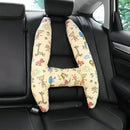 Pacote com 2 adoráveis almofadas de assento de carro ultramacio com cinto seguro – garantem cochilos refiados na marcha - Amagi de segurança aprimorada