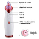 Removedor de Cravos e Espinhas a Vácuo - Pele Livre de Impurezas em Minutos!