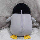 2 em 1 em forma de u bonito pinguim pescoço travesseiro viagem pescoço travesseiro mutável dos desenhos animados pescoço travesseiro para acampamento caminhadas
