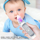 Aspirador nasal elétrico para bebês, dispositivo de sucção de nariz com bocal de silicone de qualidade alimentar, 3 modos de sucção e música calmante