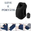 Travesseiro Inflável Ergonômico para Viagem – Suporte para Pescoço e Queixo com Conforto Absoluto